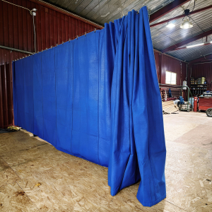 Шторы из брезента (фото)