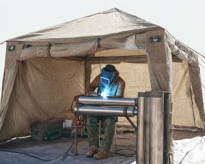 Палатка сварщика (фото)